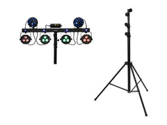 EUROLITE Set LED KLS Laser Bar Next FX Light Set + STV-60-WOT EU Stahlständer schwarz