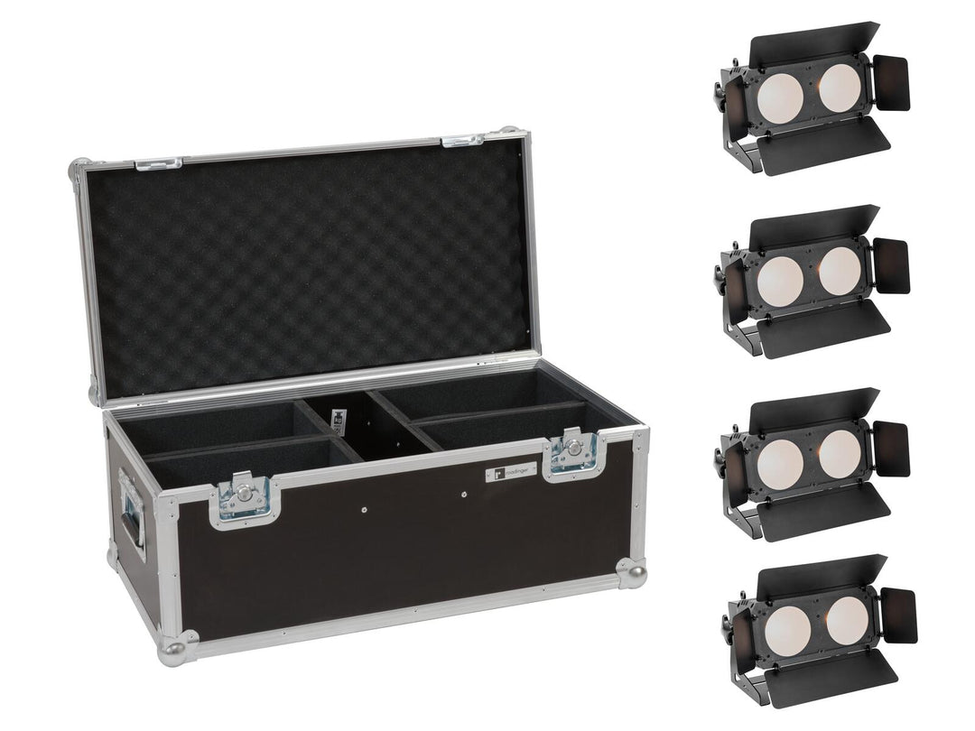 EUROLITE Set 4x LED CBB-2 WW/CW Fairlight + Koffer