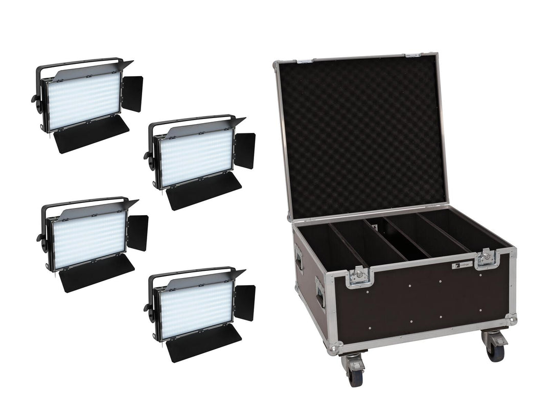 EUROLITE Set 4x LED PLL-480 CW/WW Panel + Koffer