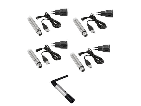 EUROLITE Set QuickDMX 1x Sender + 4x AKKU-Empfänger