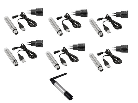 EUROLITE Set 1x Sender + 6x AKKU-Empfänger