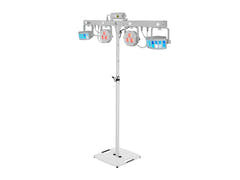 EUROLITE Set LED KLS Laser Bar FX Light Set weiß + BPS-2 Lautsprecherstativ weiß