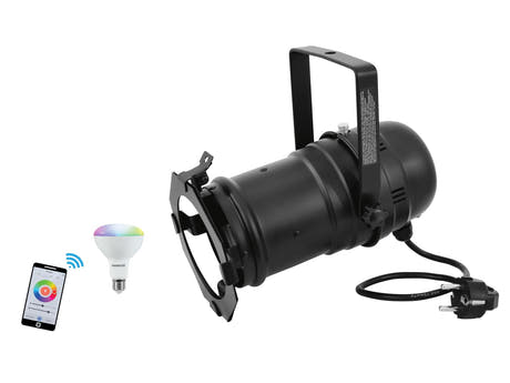 EUROLITE Set PAR-30 Spot bk + LED PAR-30 RGB/WW/CW WLAN