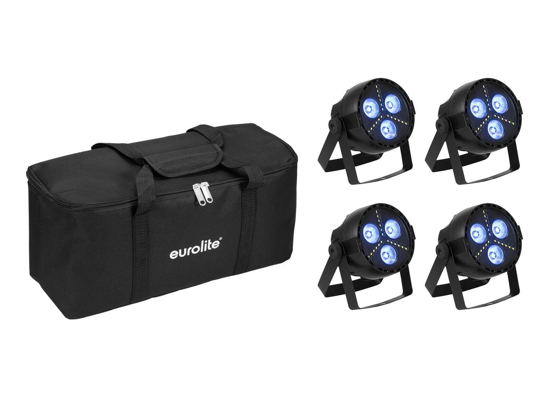 EUROLITE Set 4x LED PARty Hybrid-Spot + Softbag
