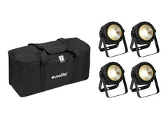 EUROLITE Set 4x LED PARty Spot COB + Softbag