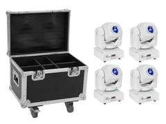 EUROLITE Set 4x LED TMH-S60 Moving Head Spot wh + Koffer