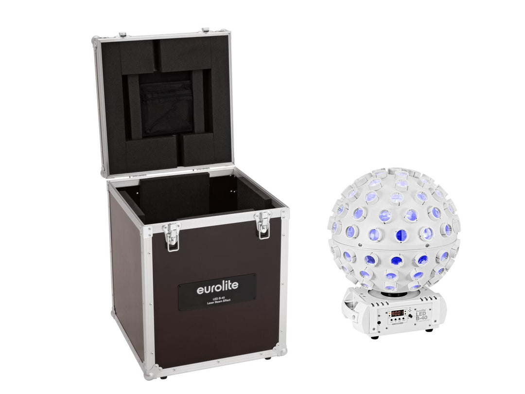 EUROLITE Set LED B-40 HCL Beam Effect MK2 weiß + Koffer