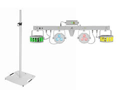 EUROLITE Set LED KLS Laser Bar FX Light Set weiß + BPS-3 Lautsprecherständer weiß
