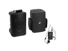 OMNITRONIC Set PORTY-8A Drahtlos-PA-System + Bodypack-Sender inkl. Headset + Soft Bag