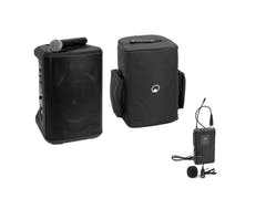 OMNITRONIC Set PORTY-8A Drahtlos-PA-System + Bodypack-Transmitter inkl. Lavalier-Mikrofon + Softbag