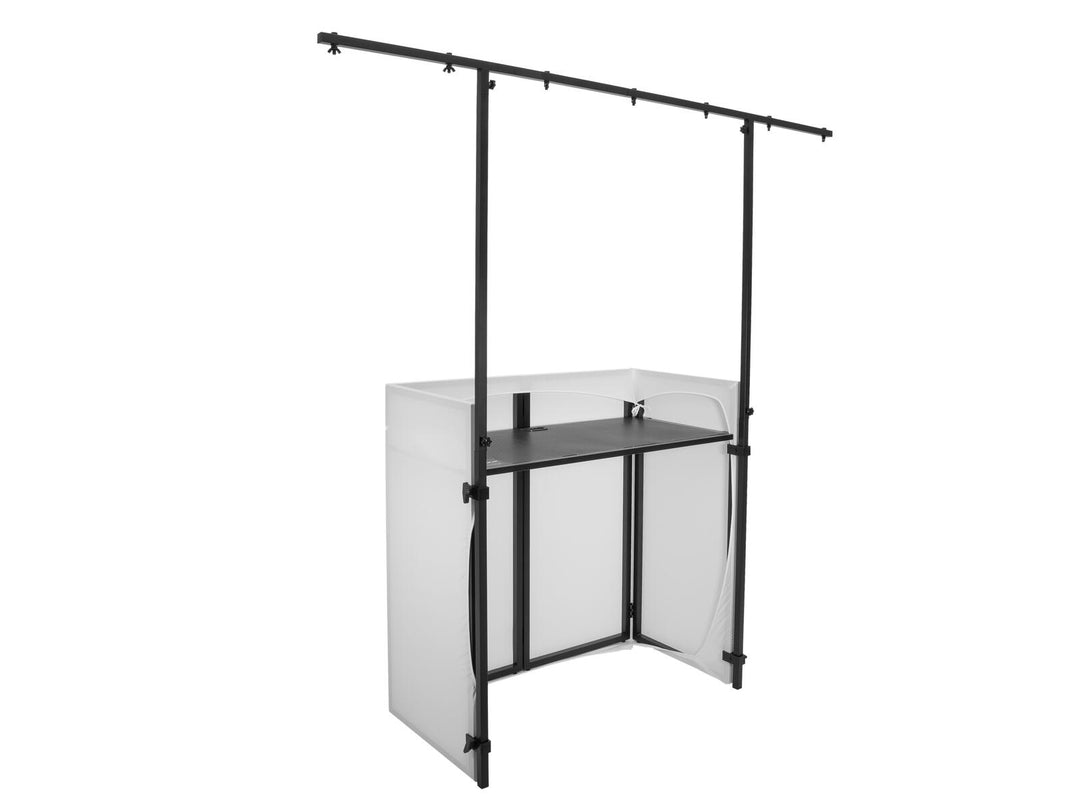 OMNITRONIC Set Compact Mobile DJ-Ständer inkl. Abdeckung + Erweiterungsrahmen