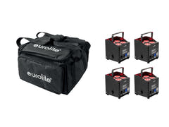 EUROLITE Set 4x AKKU UP-4 QCL Spot QuickDMX MK2 + Softbag
