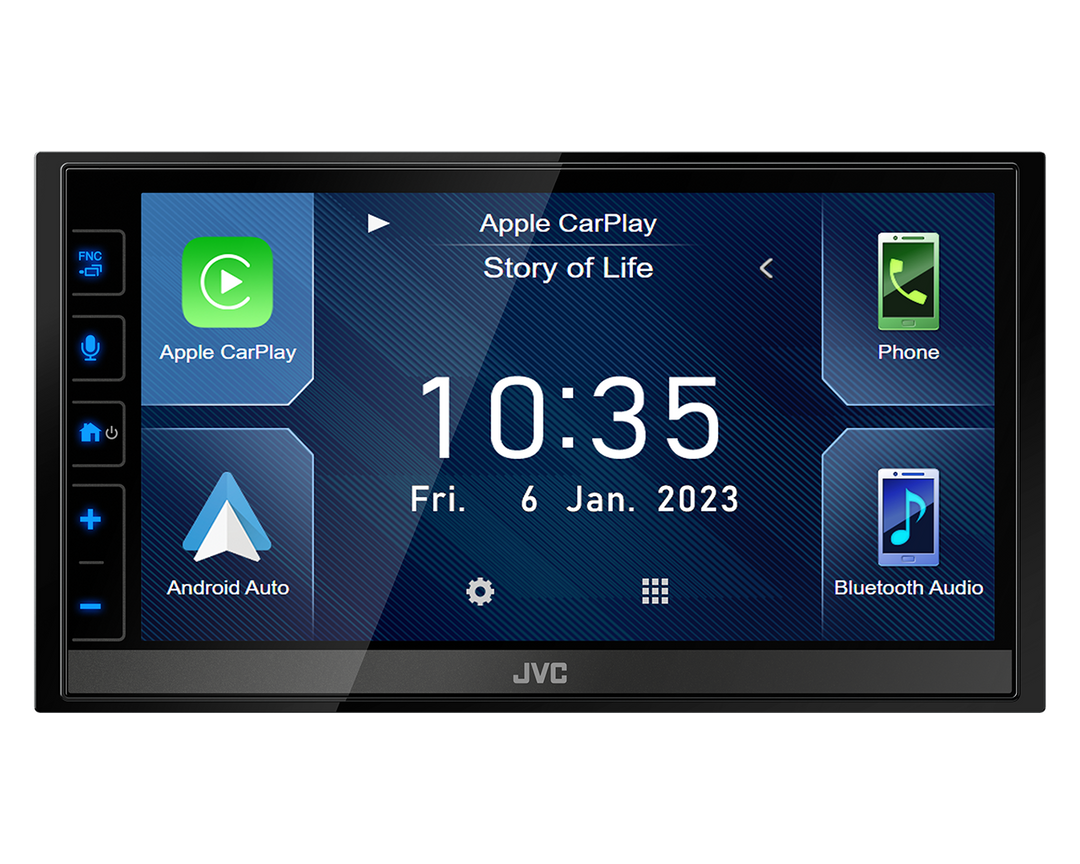 JVC KW-M785DBW Wireless Apple CarPlay & Android Auto