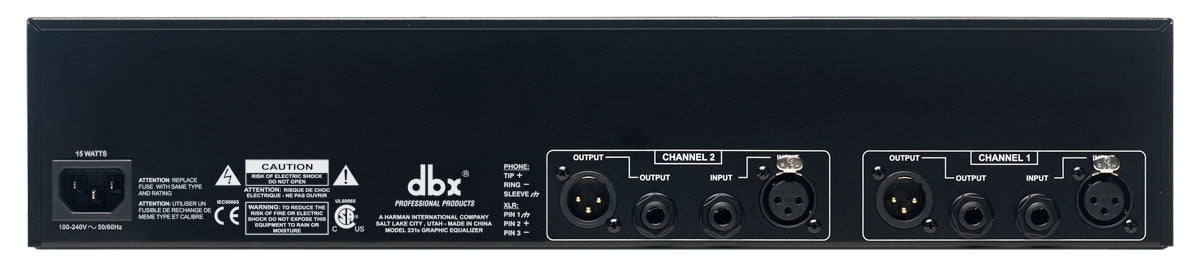 dbx 231s 2 x 31 Band grafischer Equalizer