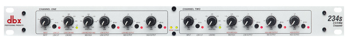 dbx 234S Stereo 2/3 Way, Mono 4-Way Crossover