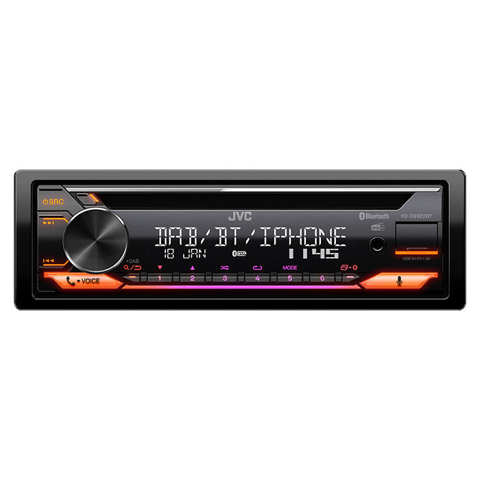 JVC KD-DB922BT Autoradio mit CD/RDS-Tuner DAB+/DMB 4x50w