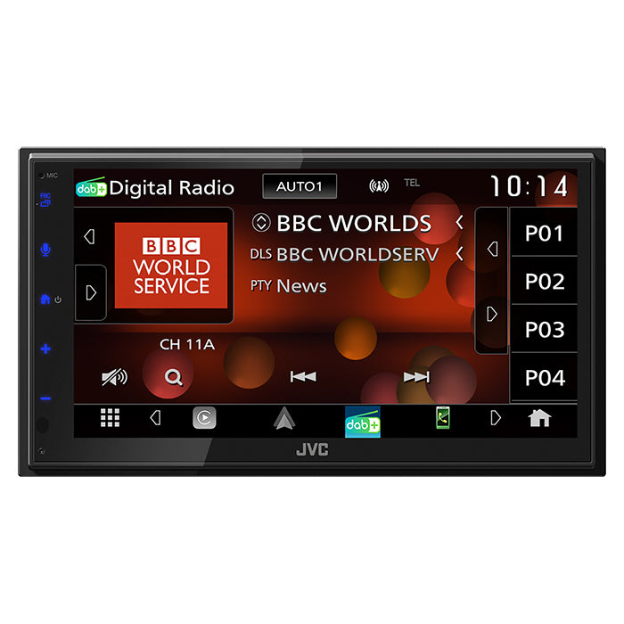 JVC KW-M695DBW App-Radio Apple CarPlay und Android Auto