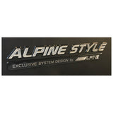 Alpine Style Emblem schwarz/chrom