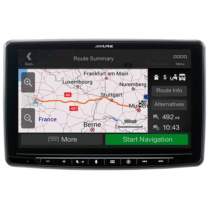 Alpine INE-F904DC Halo9 mit Navi und Lkw-Karten