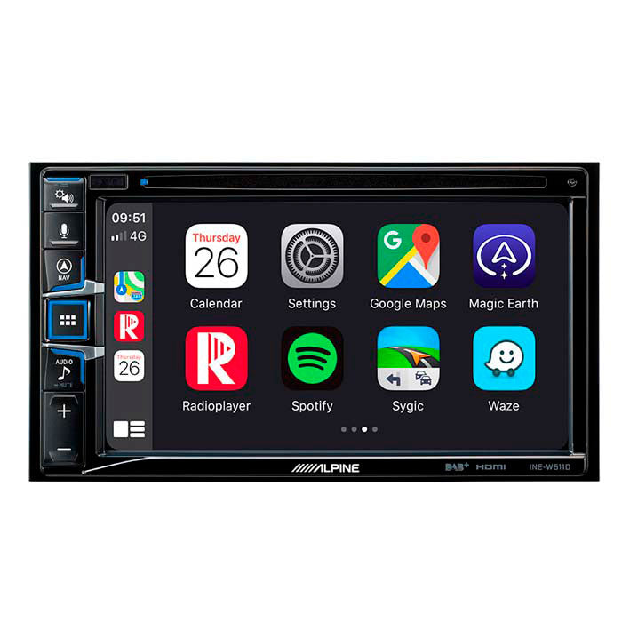 Alpine INE-W611DC 2-DIN-Multimediastation mit LKW-Karte
