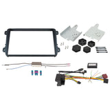 2-DIN 8"-Montagesatz für VW mit weißem Display
