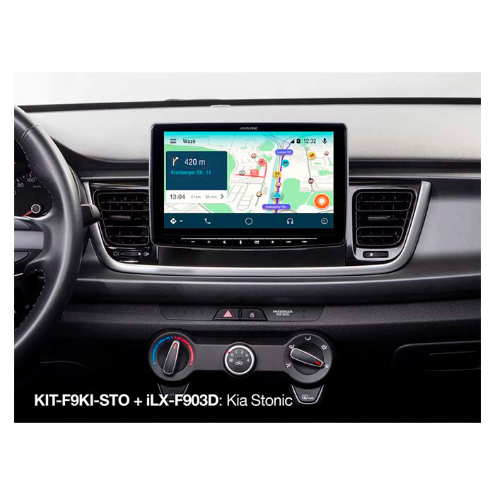 Alpine 9" Montagesatz Kia Stonic 2017->