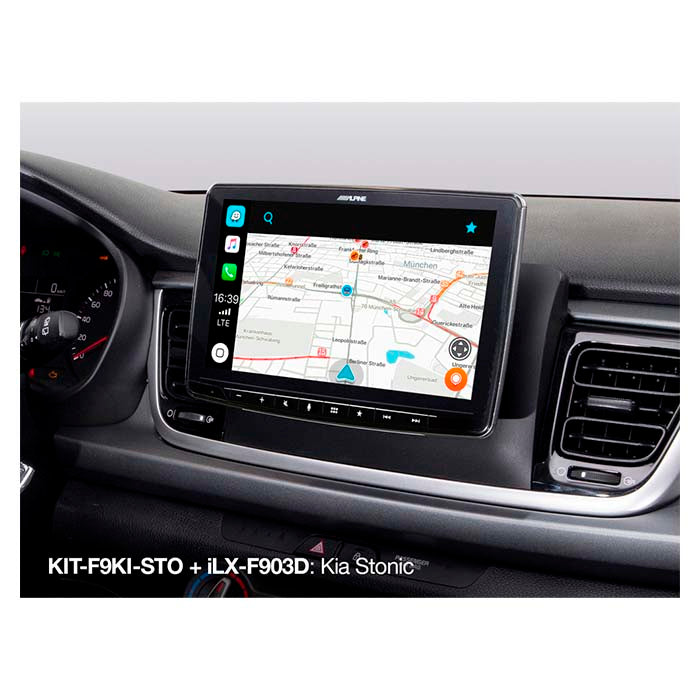 Alpine 9" Montagesatz Kia Stonic 2017->