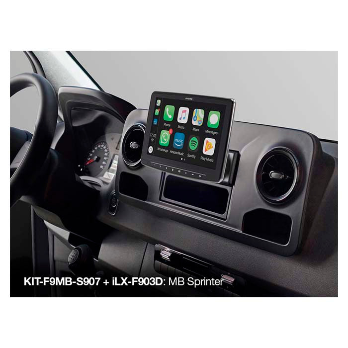 Alpine 9" Montageset Sprinter w907 2018->