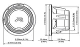 Alpine R2-W10D2 Type-R-Subwoofer 10" 2 Ohm