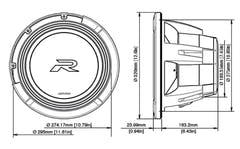 Alpine R2-W12D4 Type-R-Subwoofer 12" 4 Ohm