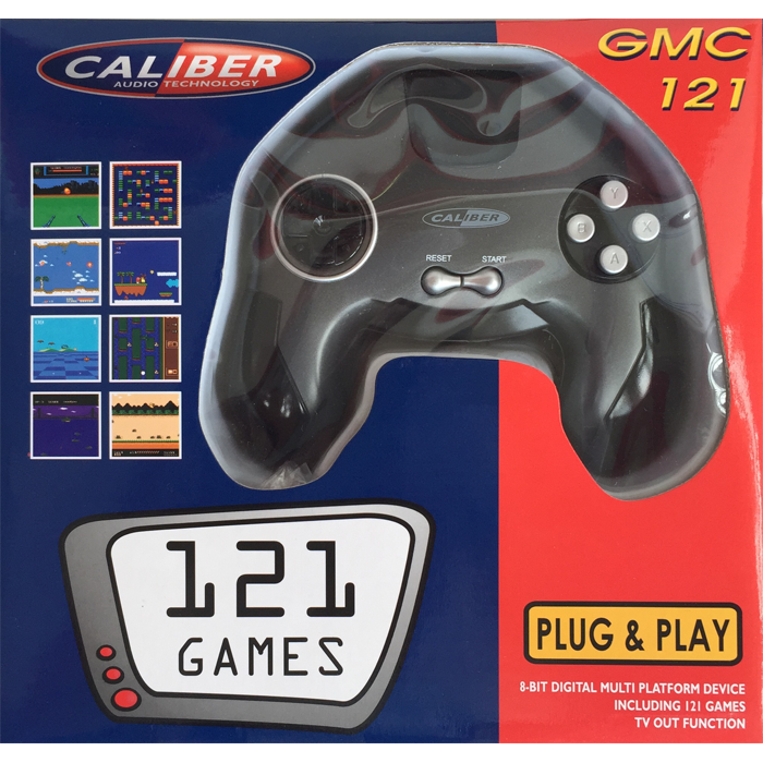 Caliber Spielekonsole – inklusive 121 Spielen