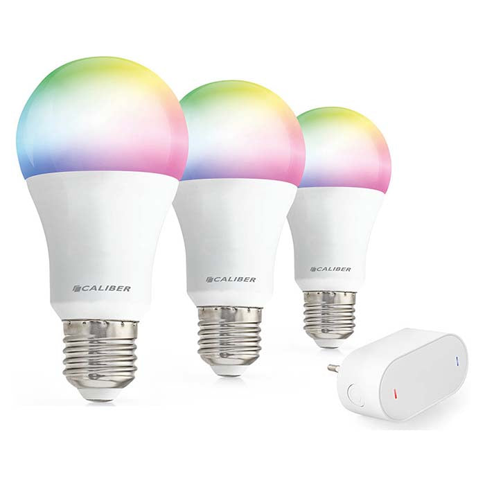 Caliber E27 Smart-Home-Starterpack LED-Glühbirnen weiß/multi