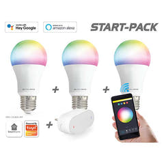 Caliber E27 Smart-Home-Starterpack LED-Glühbirnen weiß/multi