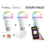 Caliber E27 Smart-Home-Starterpack LED-Glühbirnen weiß/multi