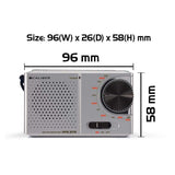 Caliber HPG311R tragbares Taschen-FM-Radio