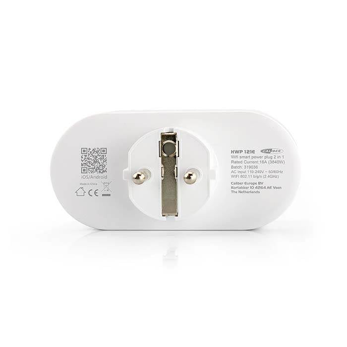 Caliber WLAN Smart-Home-Stecker mit 2 Ausgängen