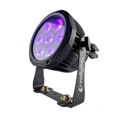 EVOLIGHTS GLACIER 7 LED PAR 7x10W RGBWA-UV IP65 Außenbühnenbeleuchtung