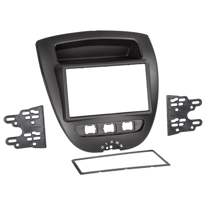 2-DIN Rahmen für Aygo, C1 und Peugeot 107 2004-2014