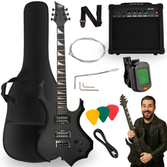 V-TONE EGS 39 MBK elektrisches Gitarrenpaket 4/4, schwarz