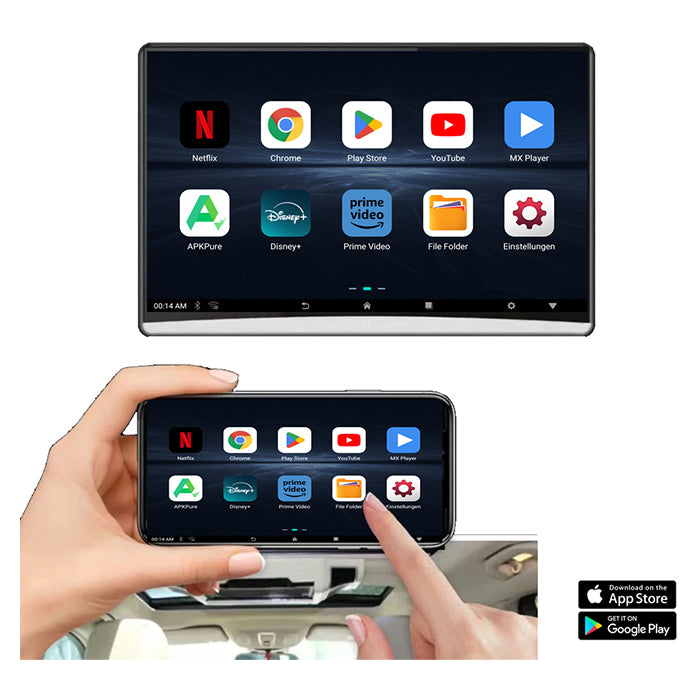 Ampire Set mit zwei 12,4"-Android-Bildschirmen
