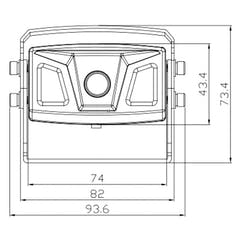 Ampire Farb-Rückfahrkamera mit IR universal schwarz 10-m-Kabel