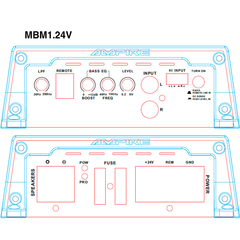 24-Volt-Ampire-Monoblock - Verstärker für Lkw