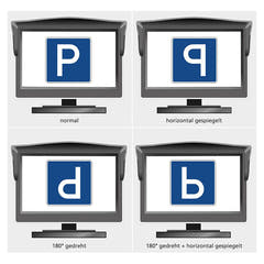 Ampire 7" monitor (Für bis zu 2 Kameras)