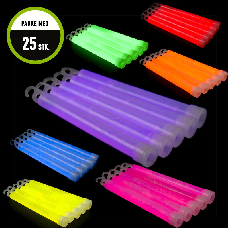25 Stück Glowsticks 6''