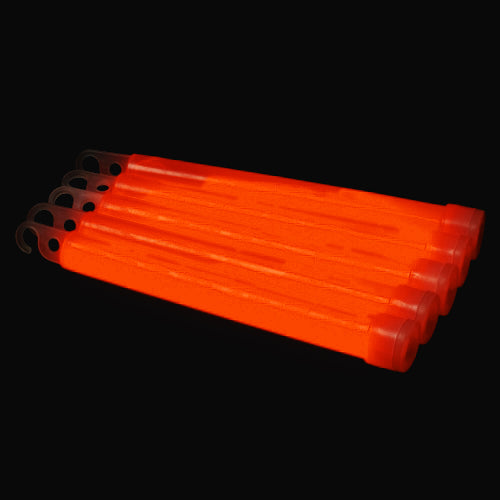 25 Stk. Knicklichter 6'' mit Schnur (Orange)