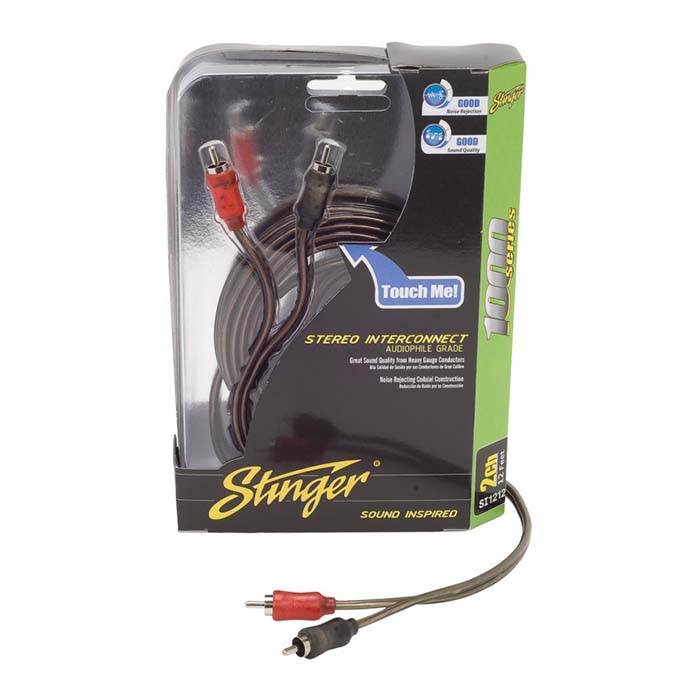 Stinger RCA Phono Kabel 2x RCA Stecker zu 2x RCA Stecker (0,9m)