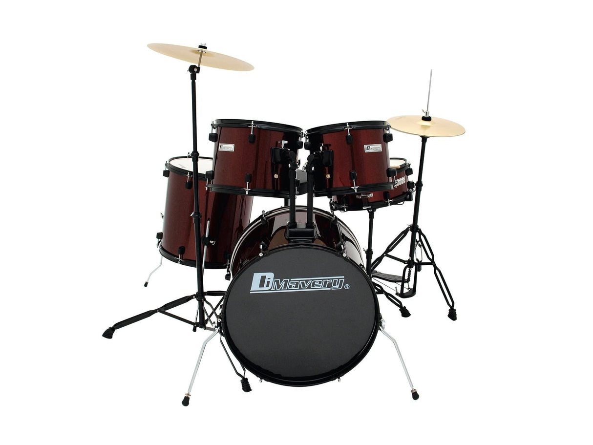 DiMavery DS-200 Drum set, wine red