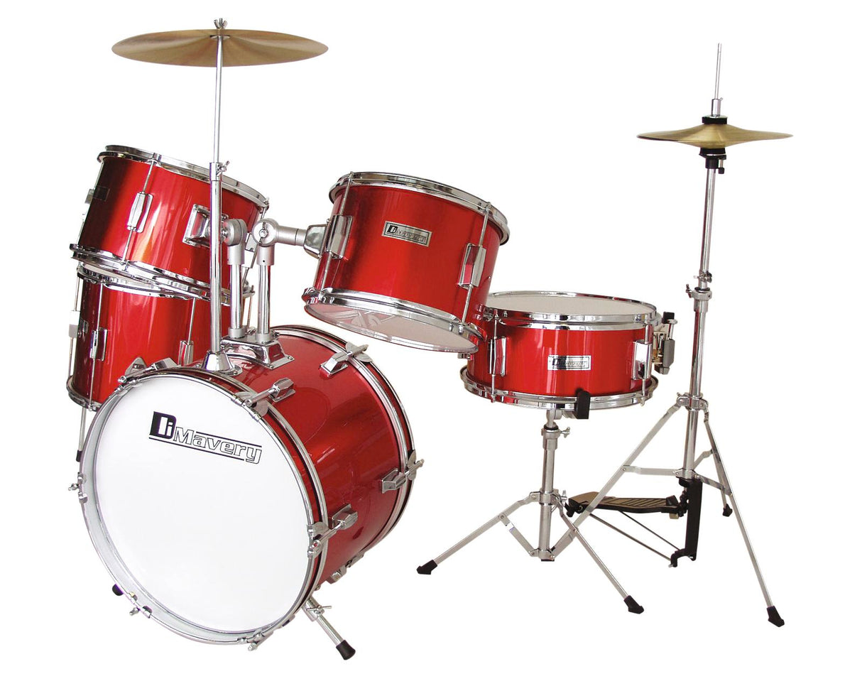 DiMavery JDS-305 Kids Drum Set, red