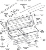 GEWA Reißverschluss 65 cm mit Schieber für Liuteria Concerto Geigenkasten
