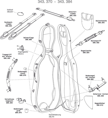 GEWA Cello case Idea Original Carbon 2.9 - Saitentasche (Farbangabe)